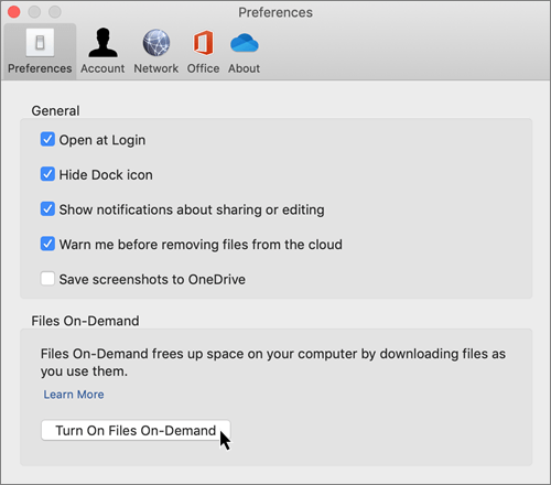 one drive for business mac client